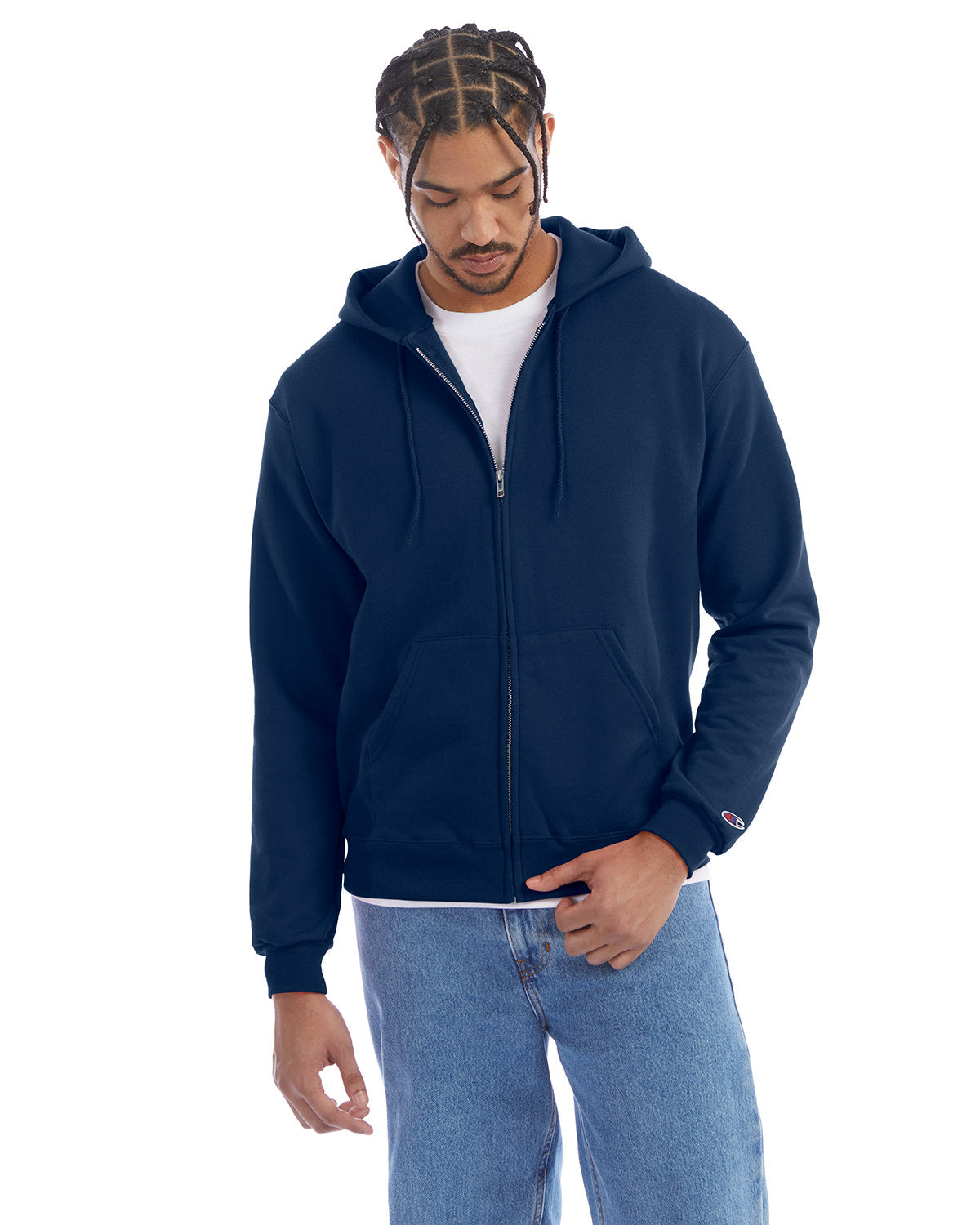 Champion Adult Powerblend® Full-Zip Hooded Sweatshirt S800