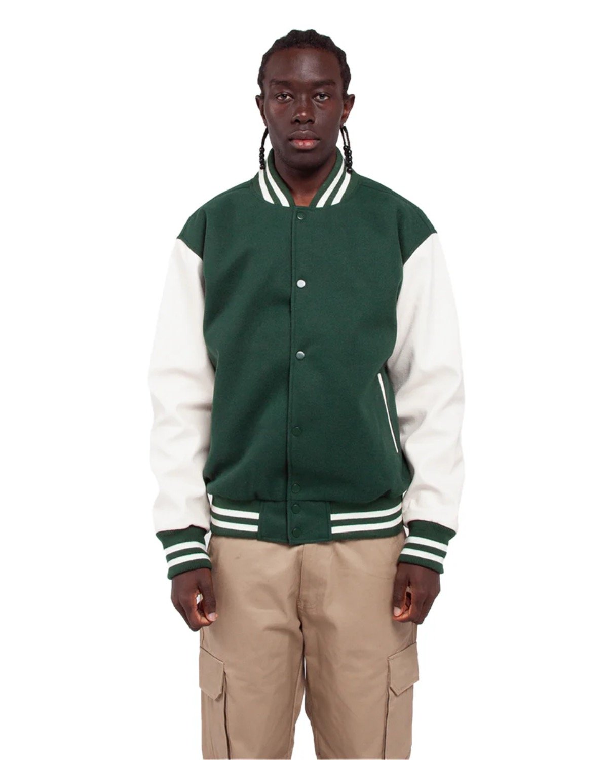 Shaka Wear Men's Letterman Jacket SHLLJ