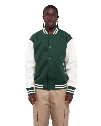 Shaka Wear Men's Letterman Jacket SHLLJ