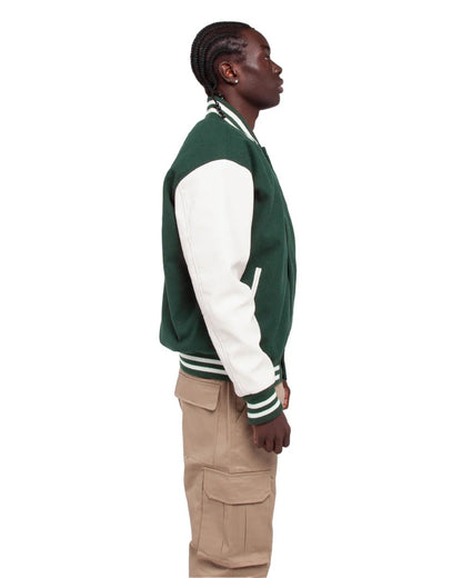 Shaka Wear Men's Letterman Jacket SHLLJ