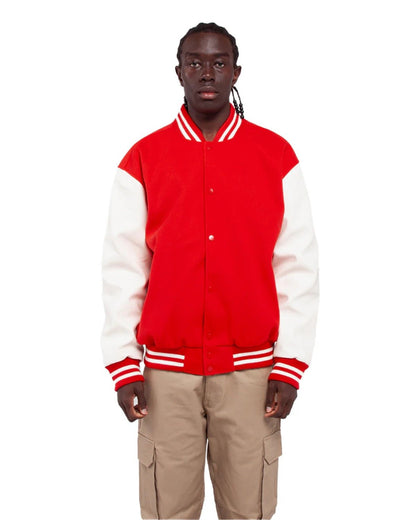 Shaka Wear Men's Letterman Jacket SHLLJ