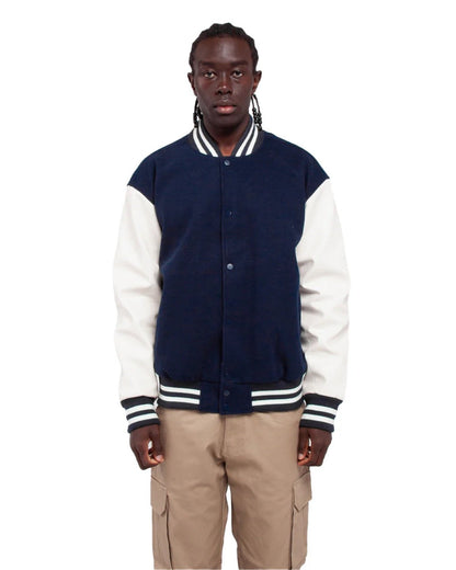 Shaka Wear Men's Letterman Jacket SHLLJ