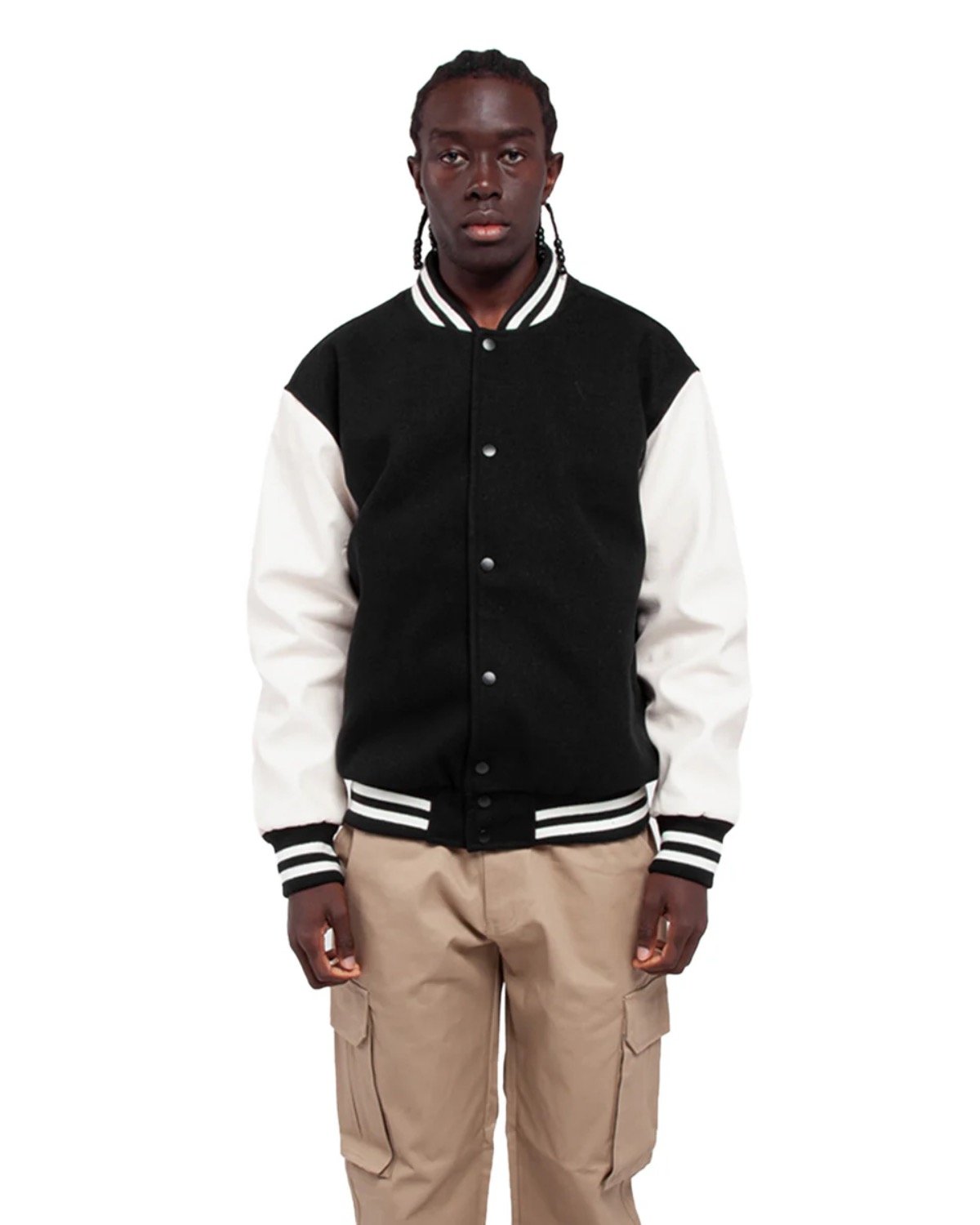 Shaka Wear Men's Letterman Jacket SHLLJ