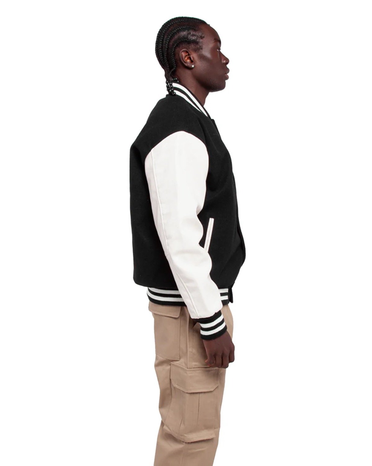 Shaka Wear Men's Letterman Jacket SHLLJ