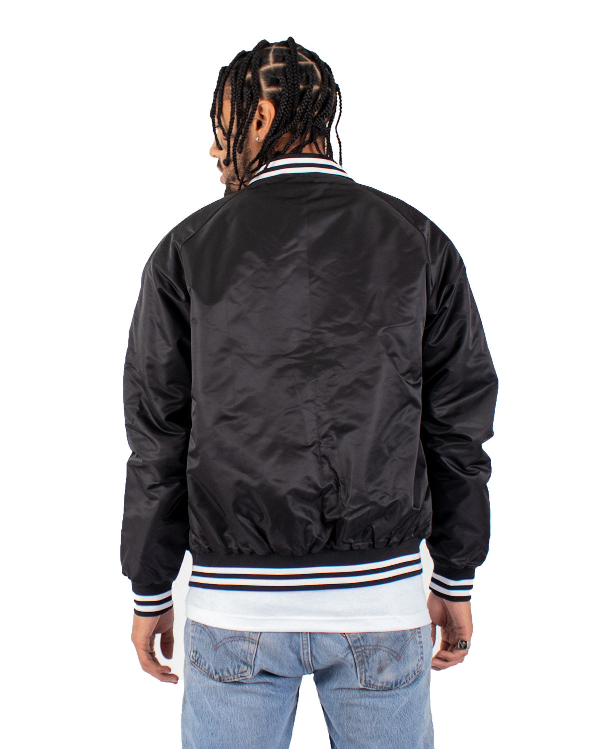 Shaka Wear Men's Varsity Bomber Jacket SHVBJ