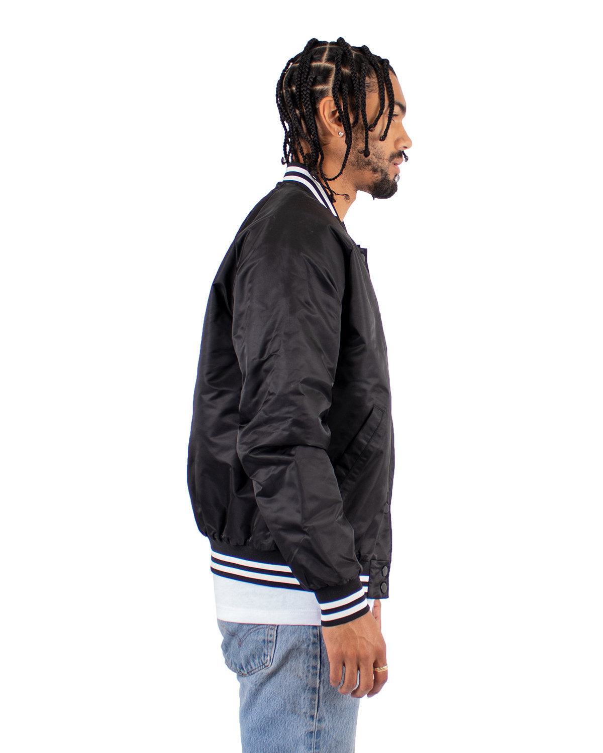 Shaka Wear Men's Varsity Bomber Jacket SHVBJ