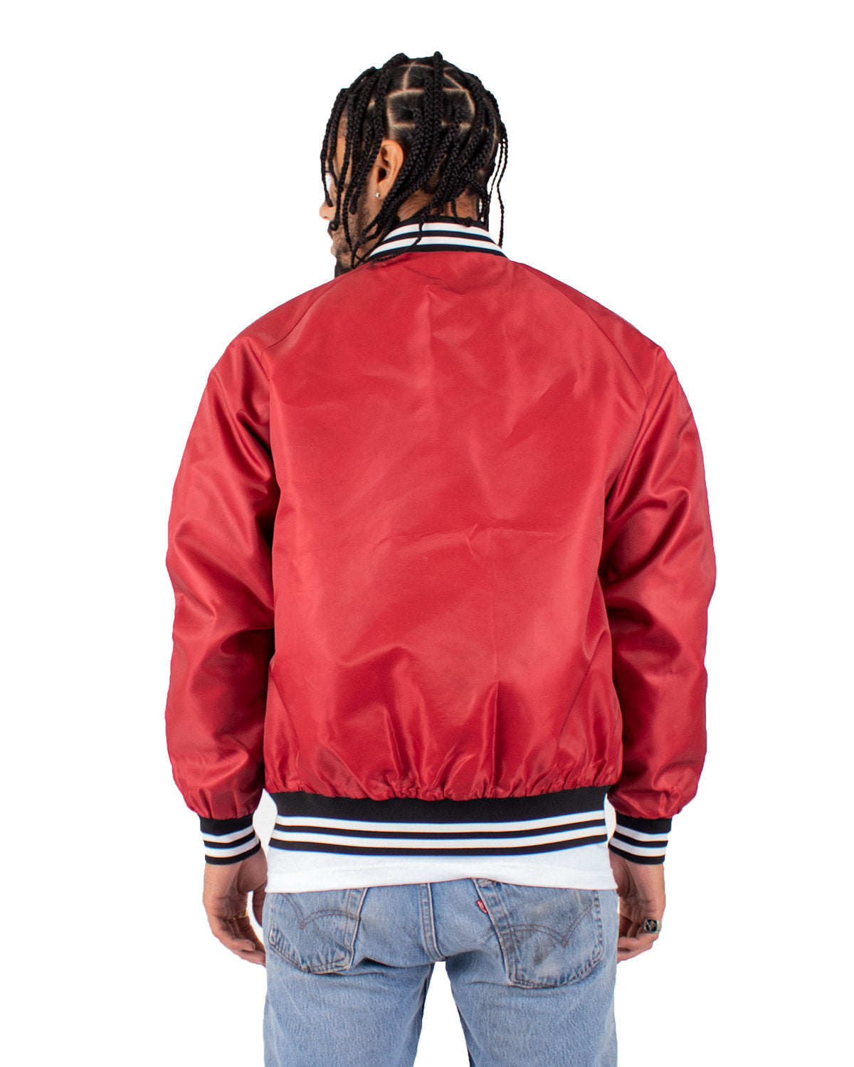 Shaka Wear Men's Varsity Bomber Jacket SHVBJ