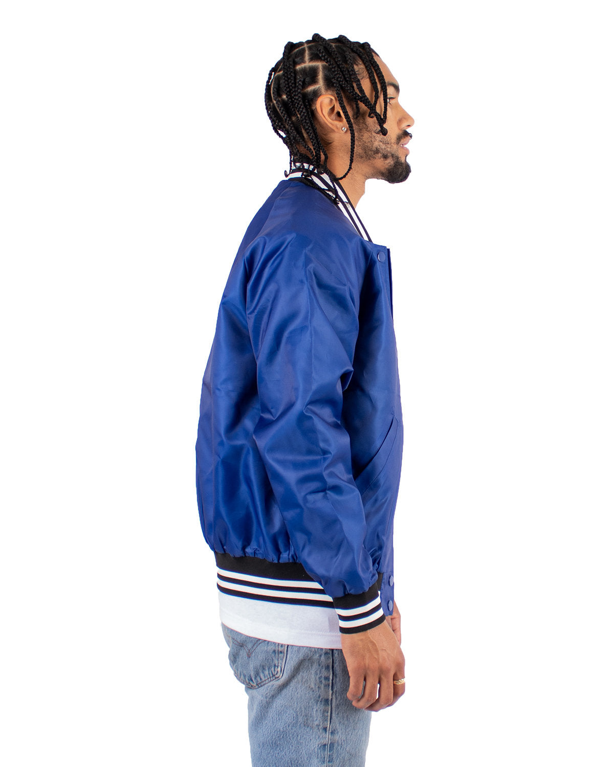 Shaka Wear Men's Varsity Bomber Jacket SHVBJ