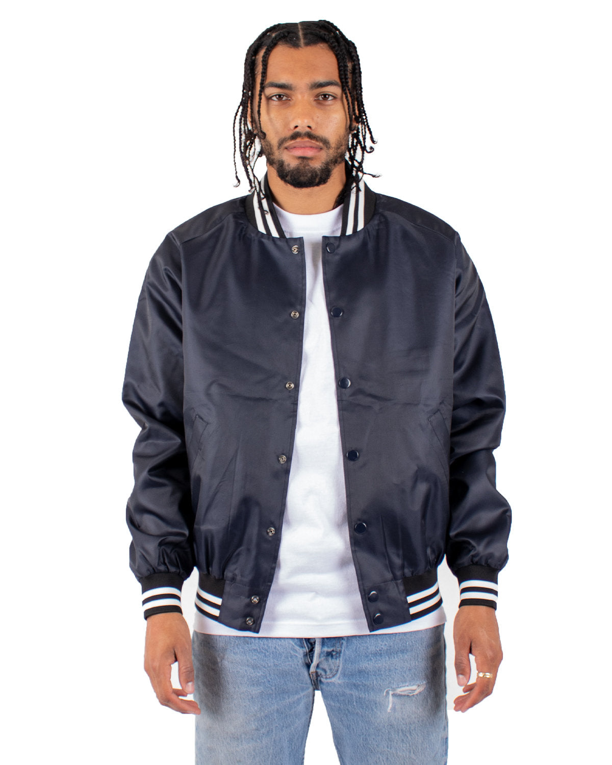 Shaka Wear Men's Varsity Bomber Jacket SHVBJ