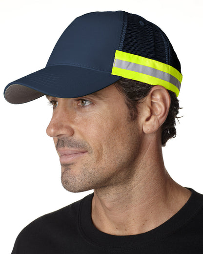 Adams Trucker Reflector High-Visibility Constructed Cap TR102