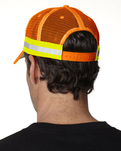 Adams Trucker Reflector High-Visibility Constructed Cap TR102