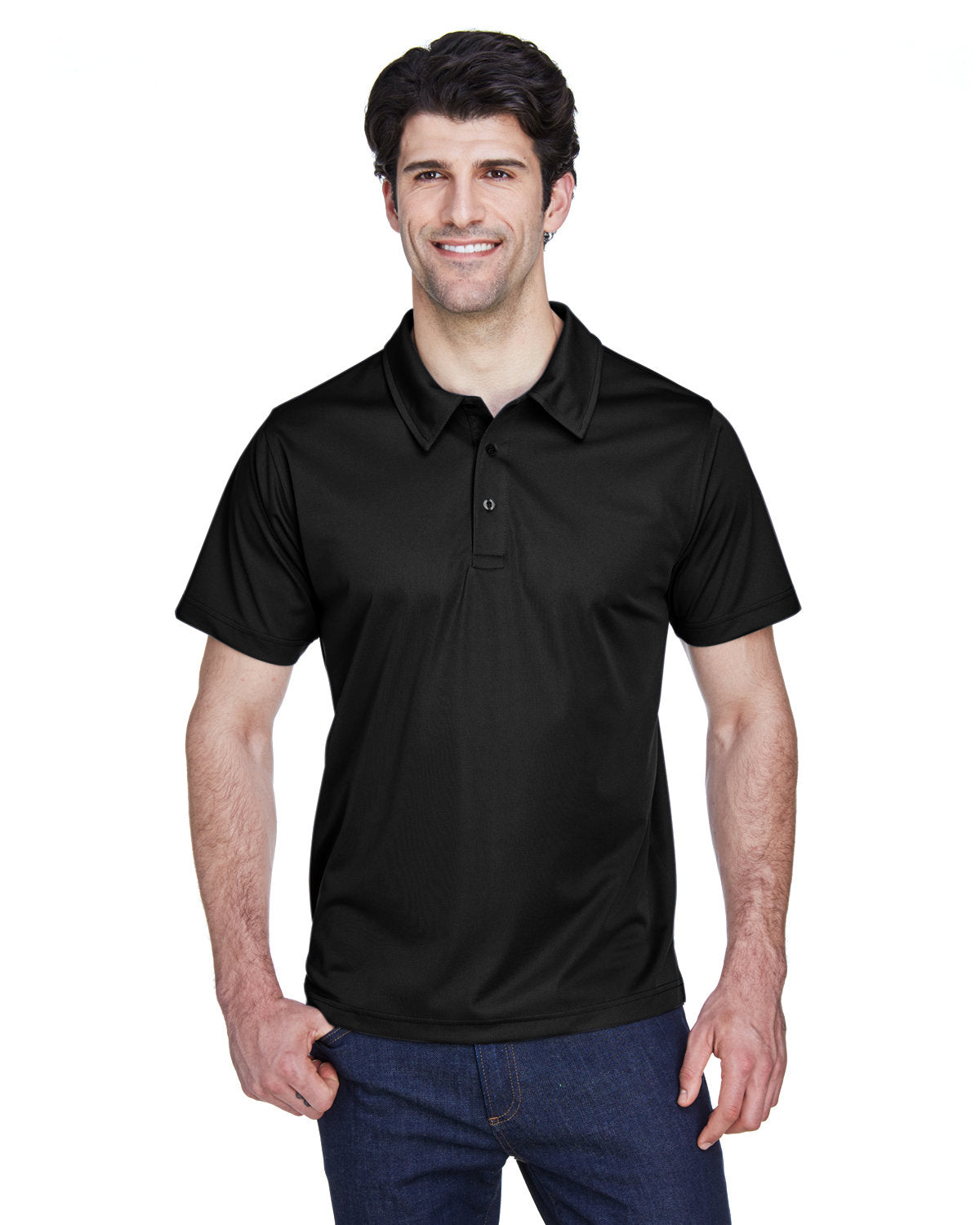 Team 365 Men's Command Snag Protection Polo TT21 BLACK