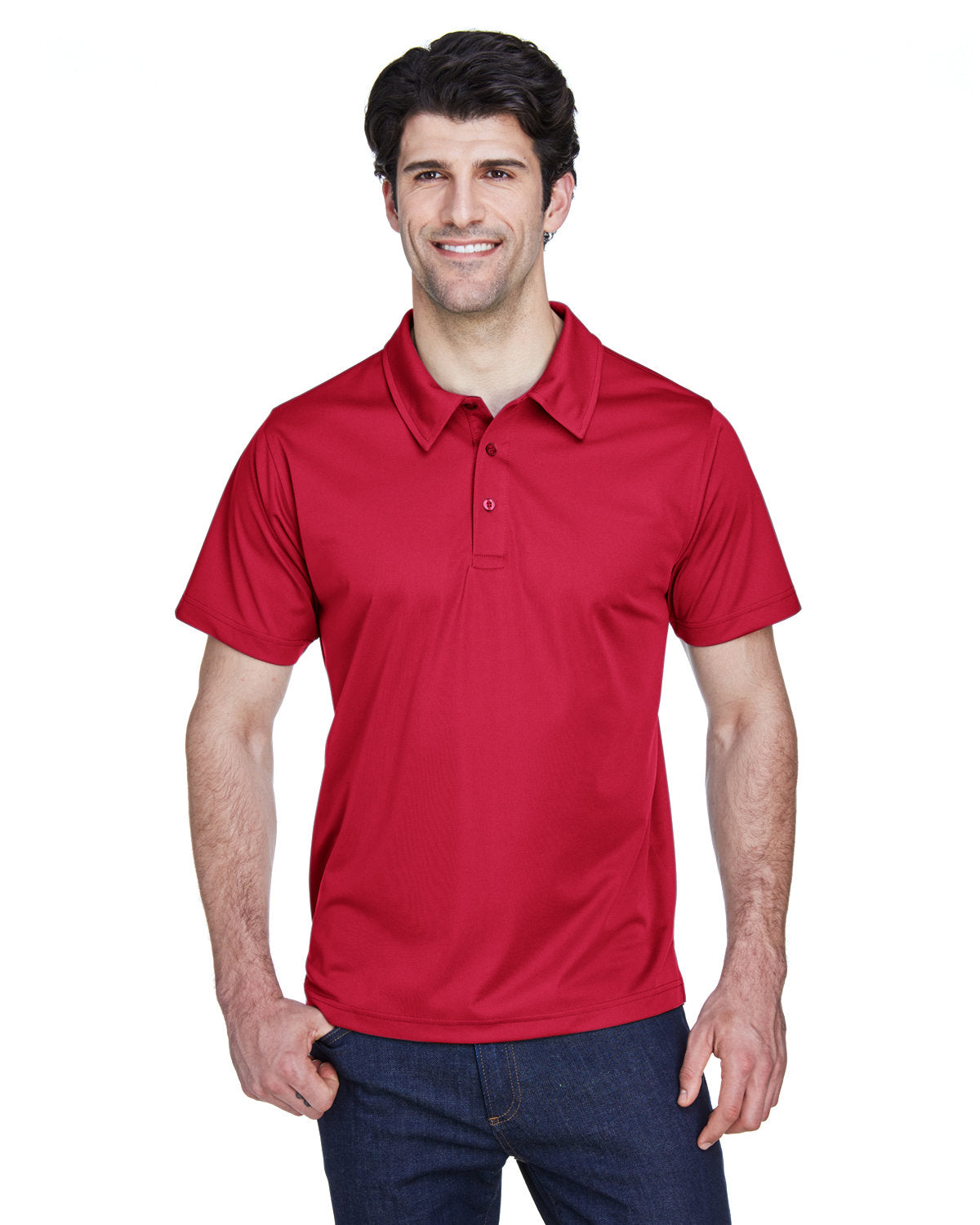 Team 365 Men's Command Snag Protection Polo TT21 SPRT SCARLET RED