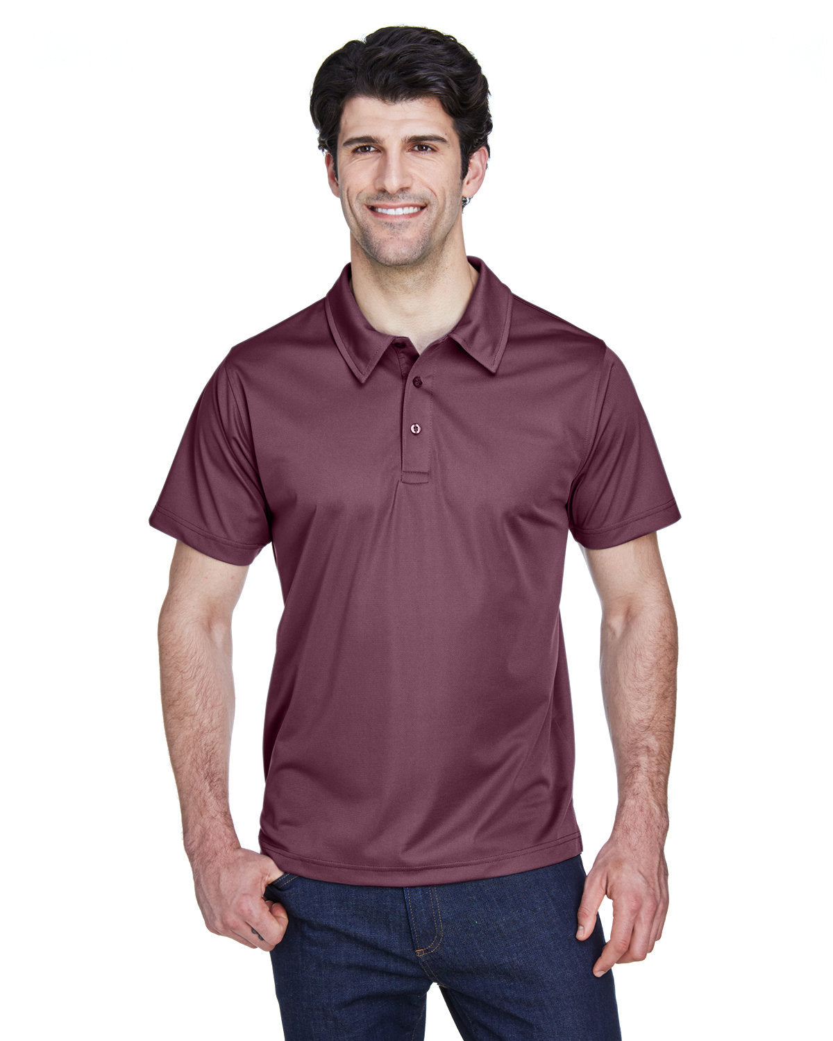 Team 365 Men's Command Snag Protection Polo TT21 SPRT DARK MAROON