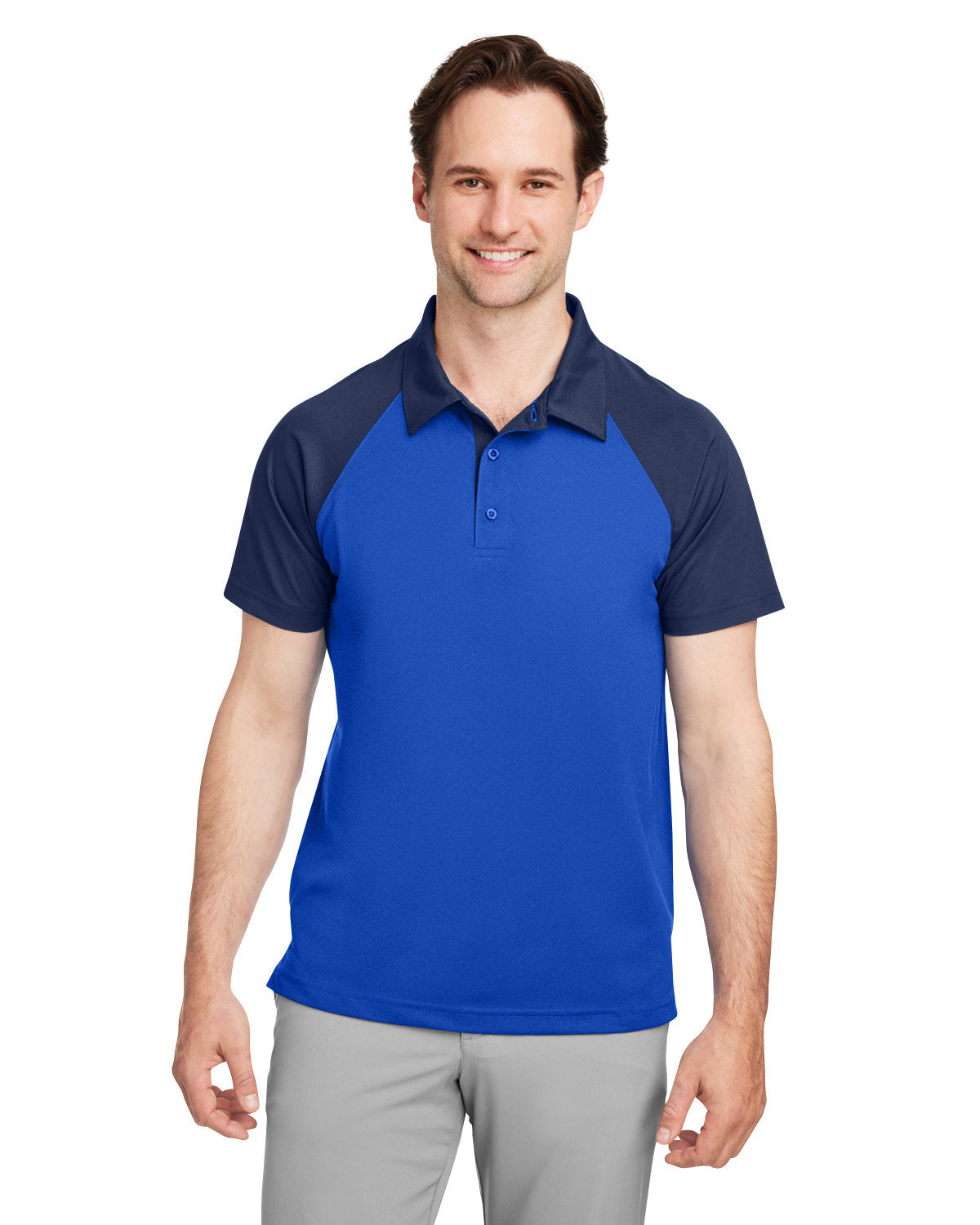 Team 365 Men's Command Snag-Protection Colorblock Polo TT21C