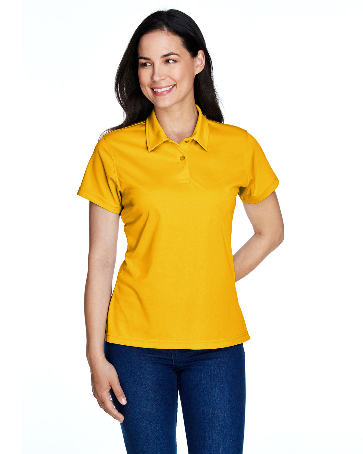 Team 365 Ladies' Command Snag Protection Polo TT21W SPRT ATHLTC GOLD