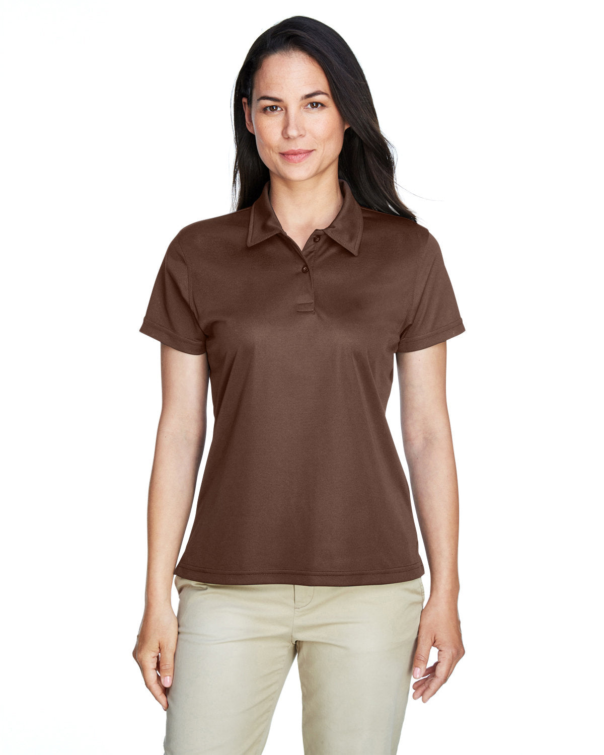 Team 365 Ladies' Command Snag Protection Polo TT21W SPRT DARK BROWN