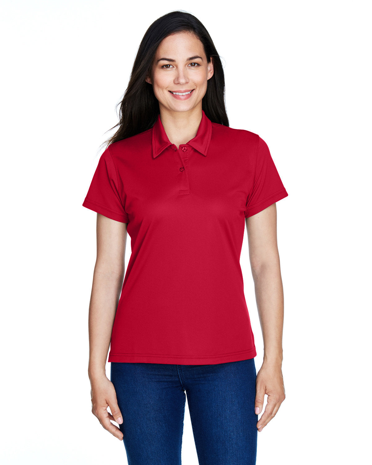 Team 365 Ladies' Command Snag Protection Polo TT21W SPRT SCARLET RED