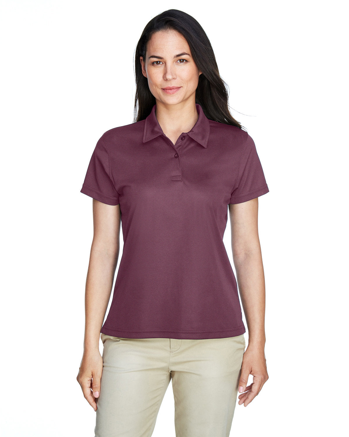 Team 365 Ladies' Command Snag Protection Polo TT21W SPRT DARK MAROON