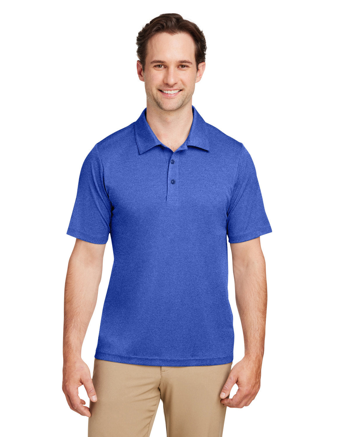 Team 365 Men's Zone Sonic Heather Performance Polo TT51H