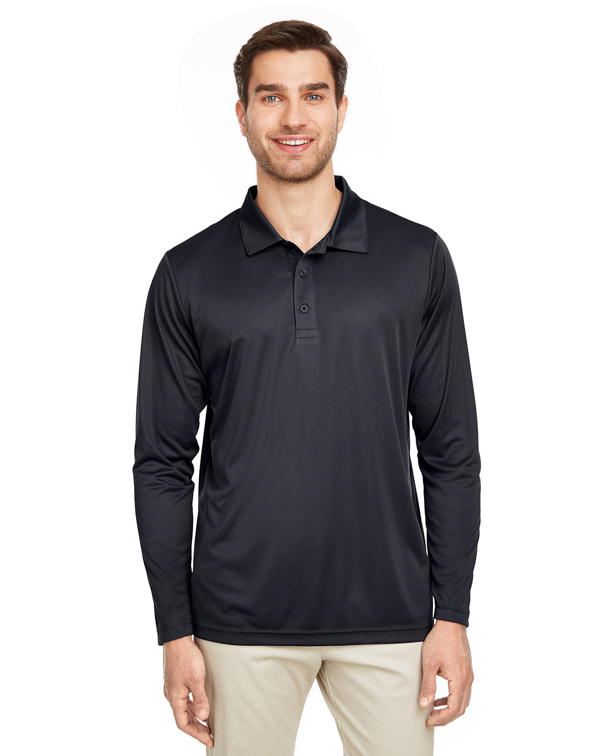 Team 365 Men's Zone Performance Long Sleeve Polo TT51L