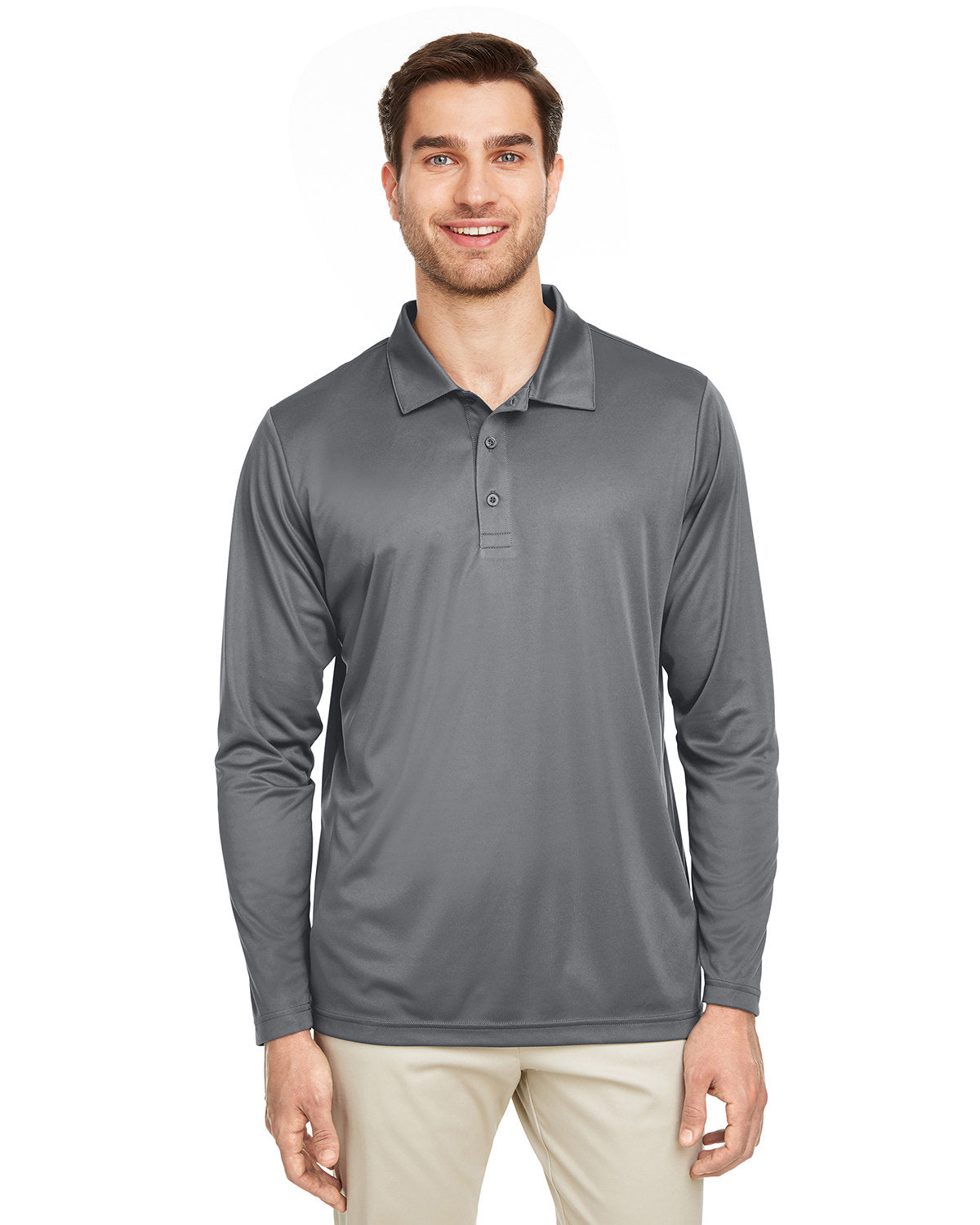 Team 365 Men's Zone Performance Long Sleeve Polo TT51L