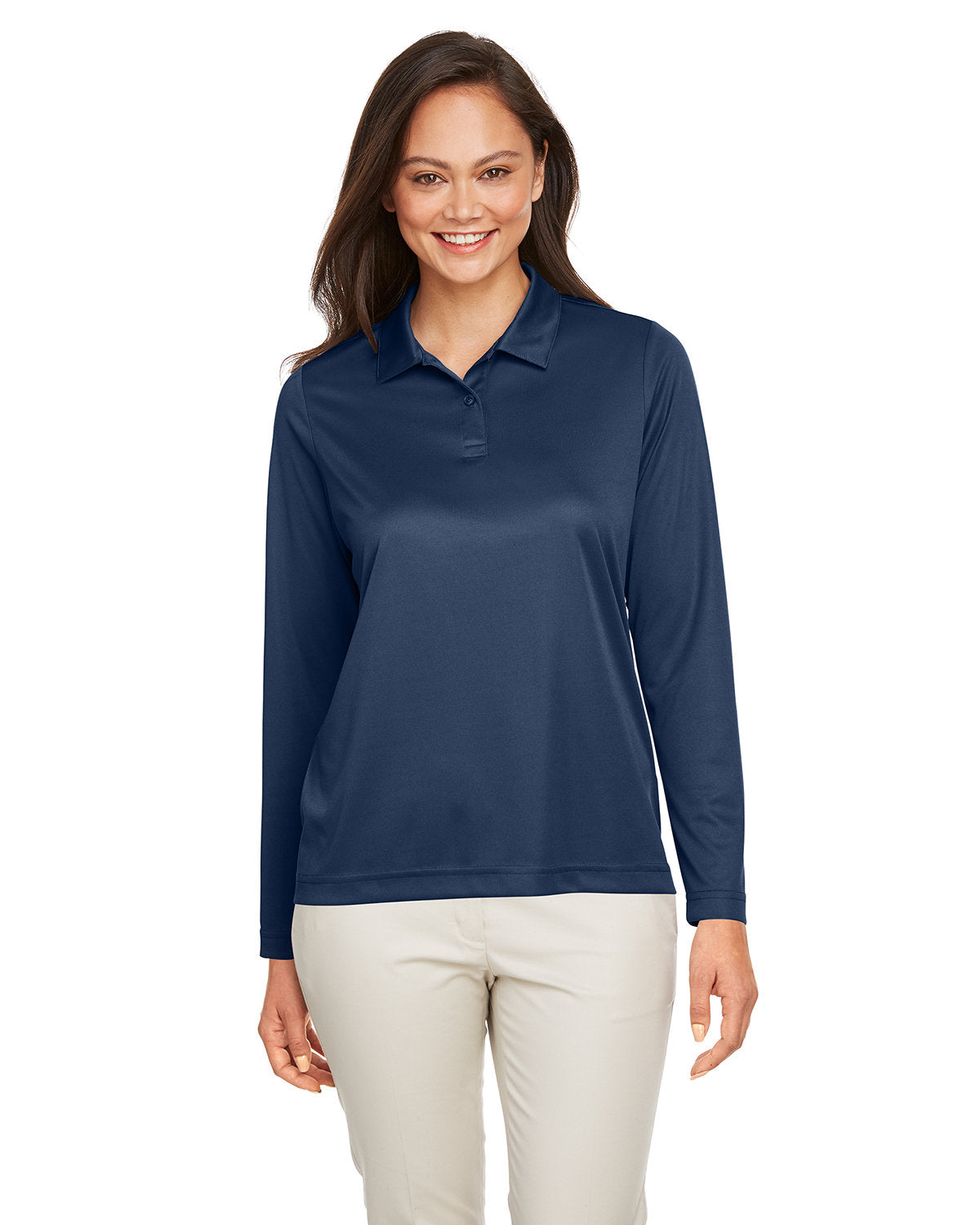 Team 365 Ladies' Zone Performance Long Sleeve Polo TT51LW