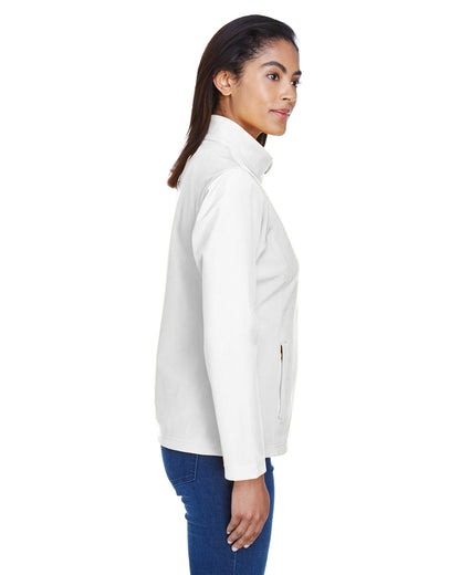 Team 365 Ladies' Leader Soft Shell Jacket TT80W WHITE