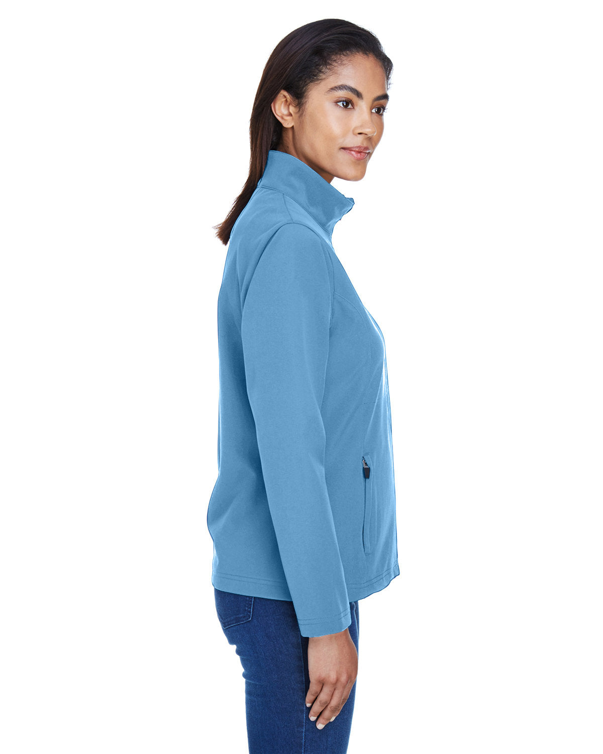 Team 365 Ladies' Leader Soft Shell Jacket TT80W SPORT LIGHT BLUE