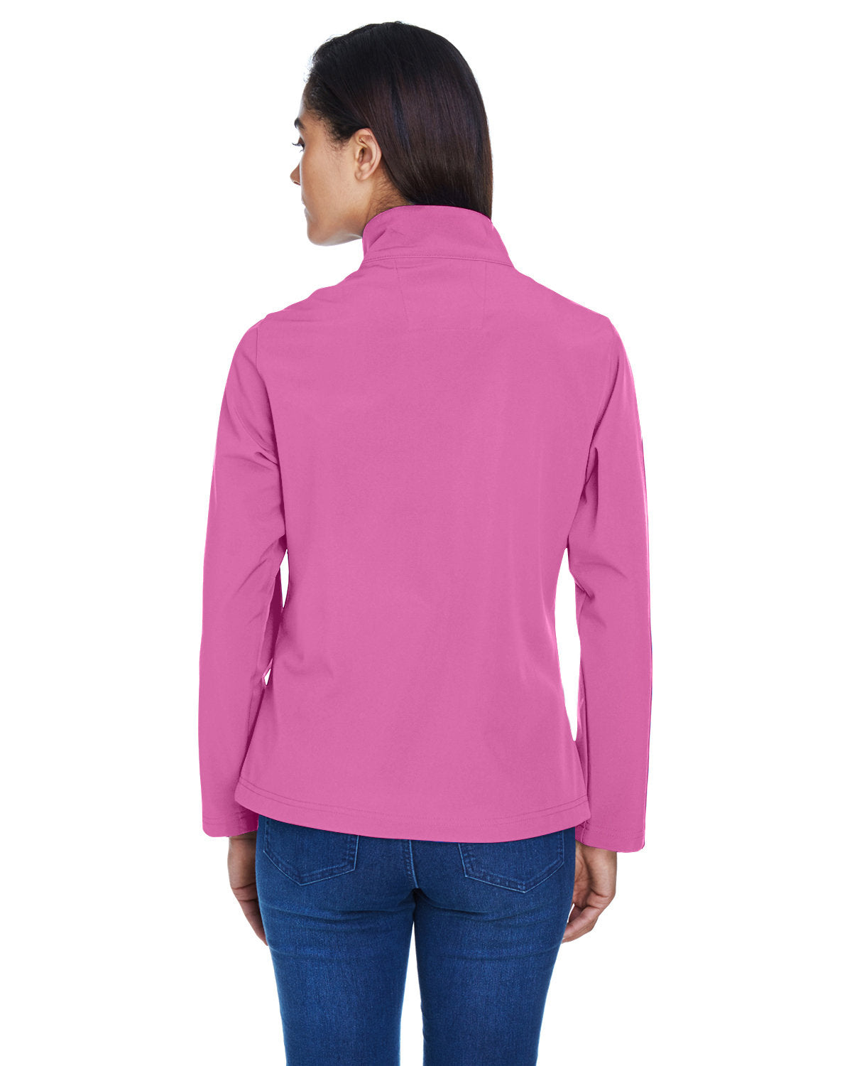 Team 365 Ladies' Leader Soft Shell Jacket TT80W SP CHARITY PINK