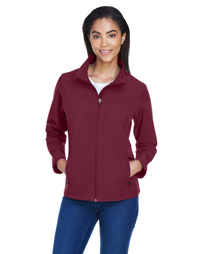 Team 365 Ladies' Leader Soft Shell Jacket TT80W SPORT MAROON