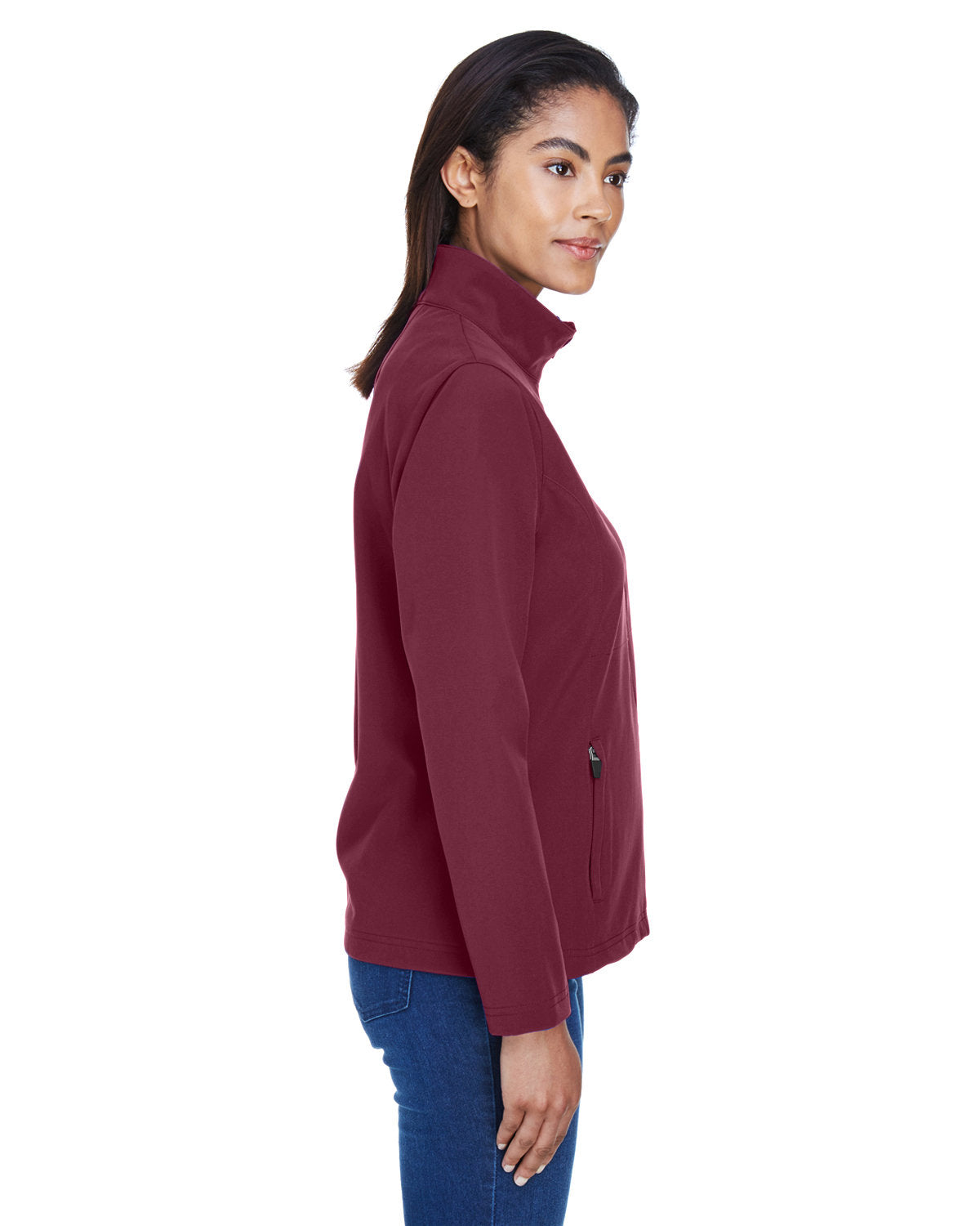 Team 365 Ladies' Leader Soft Shell Jacket TT80W SPORT MAROON