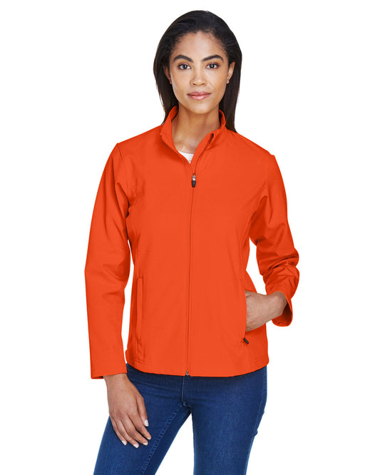 Team 365 Ladies' Leader Soft Shell Jacket TT80W SPORT ORANGE