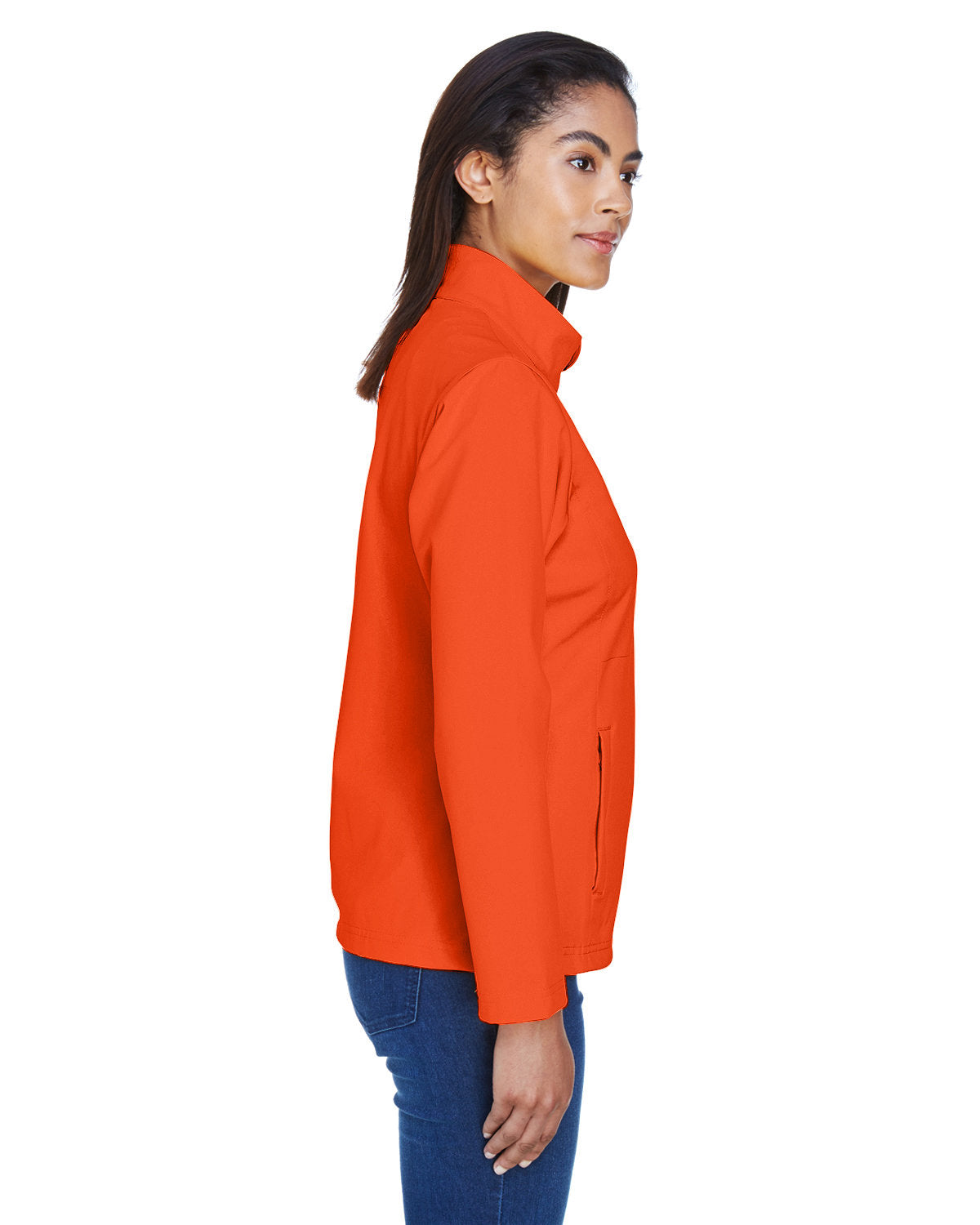 Team 365 Ladies' Leader Soft Shell Jacket TT80W SPORT ORANGE