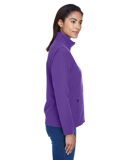 Team 365 Ladies' Leader Soft Shell Jacket TT80W SPORT PURPLE