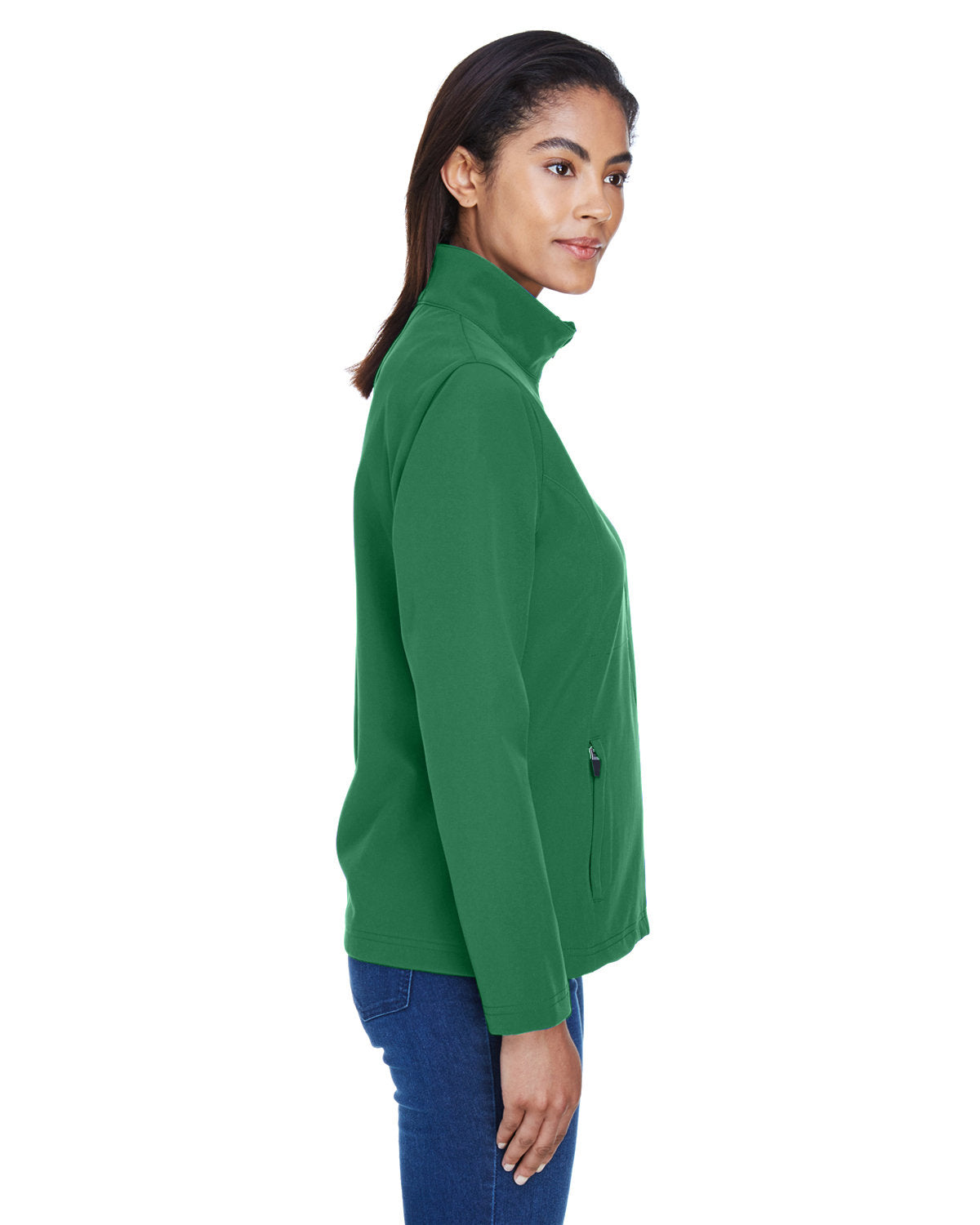 Team 365 Ladies' Leader Soft Shell Jacket TT80W SPORT DARK GREEN