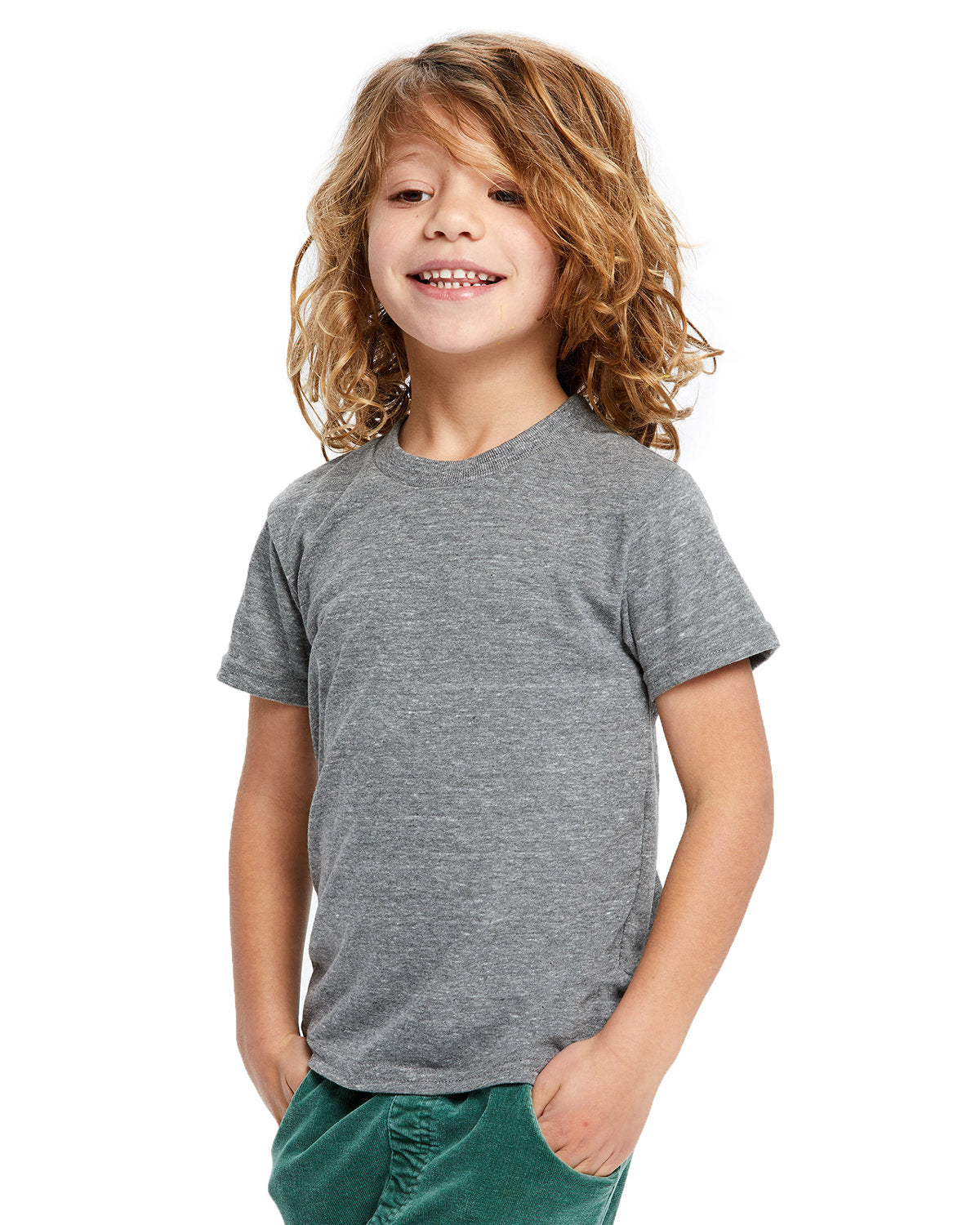 US Blanks Toddler USA Made Tri-Blend Crewneck T-Shirt US2500K