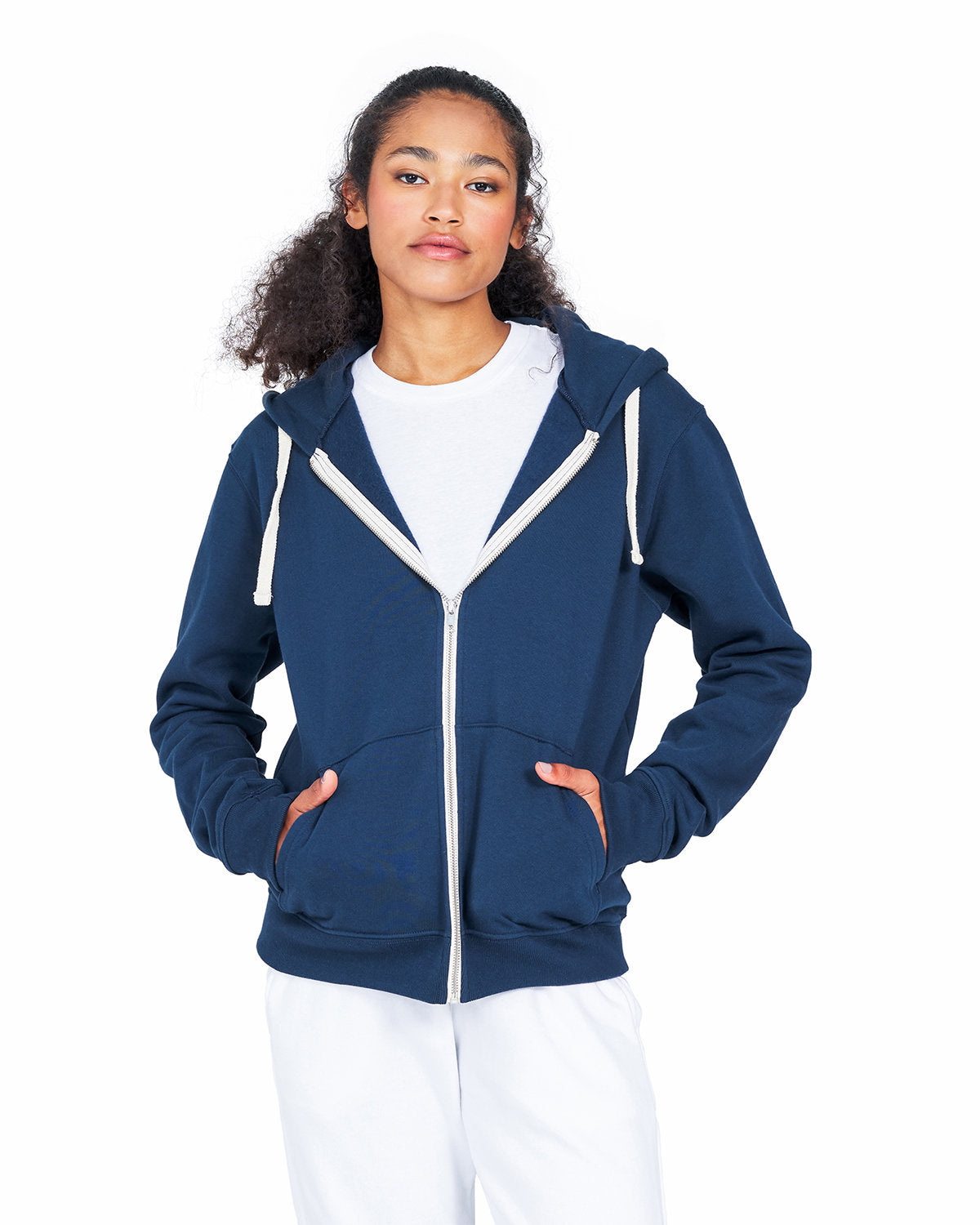 US Blanks Unisex USA Made Full-Zip Hooded Sweatshirt US4422