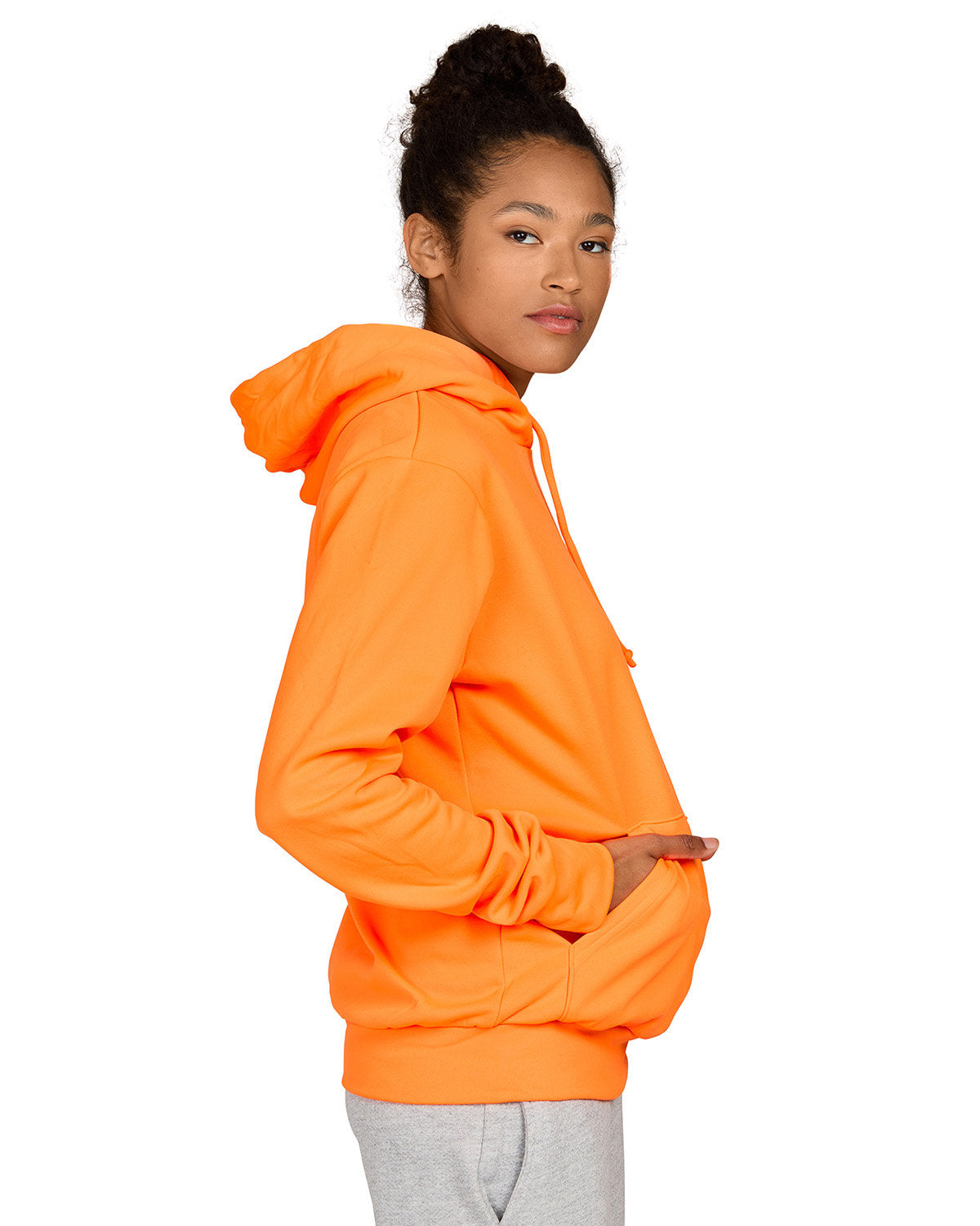 US Blanks Unisex USA Made Neon Pullover Hooded Sweatshirt US5412