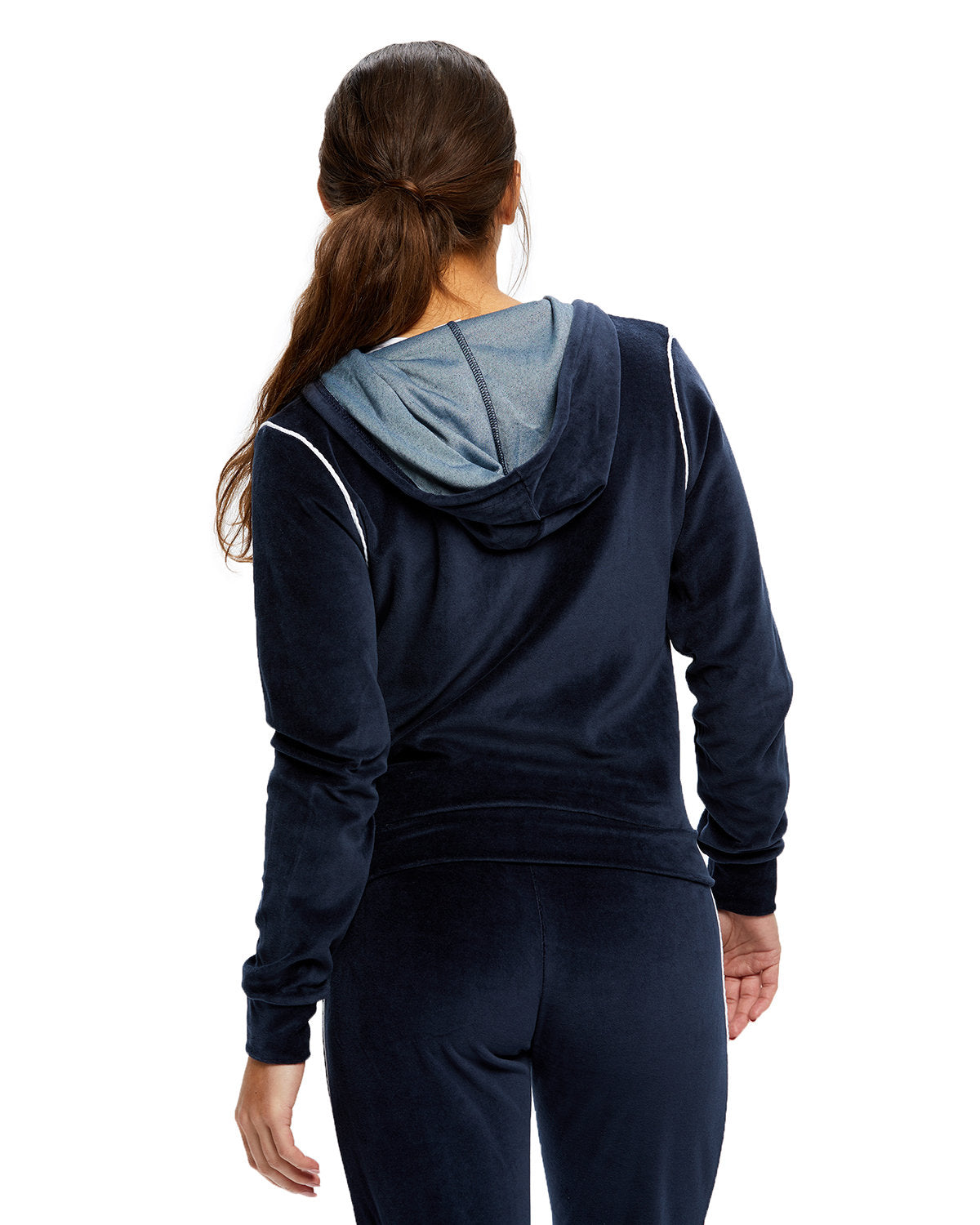 US Blanks Ladies' USA Made Velour Full-Zip Hoodie US565