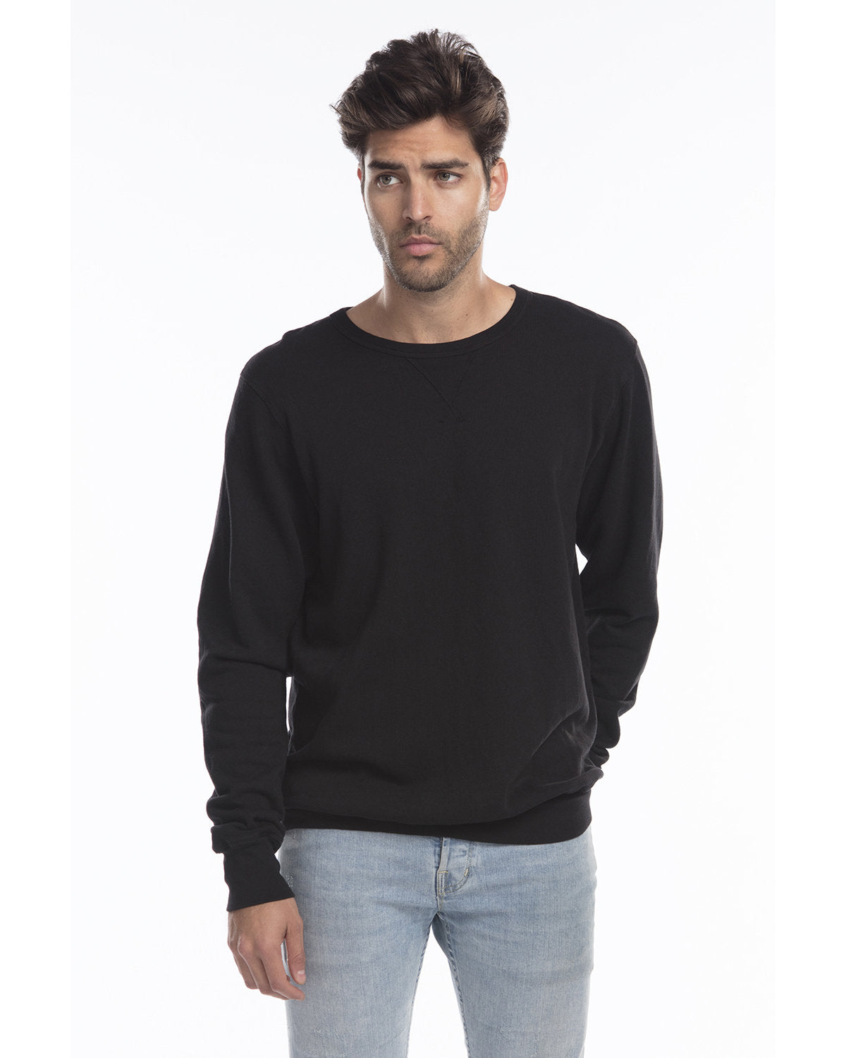 US Blanks Men's USA Made French Terry Crewneck Sweatshirt US8000G