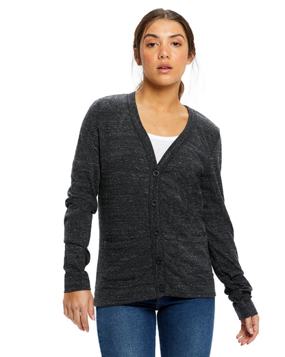 US Blanks Ladies' USA Made Long-Sleeve Cardigan US950