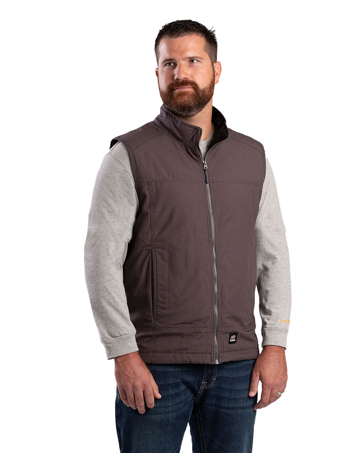 Berne Men's Heartland Fleece-Lined Ripstop Vest V817